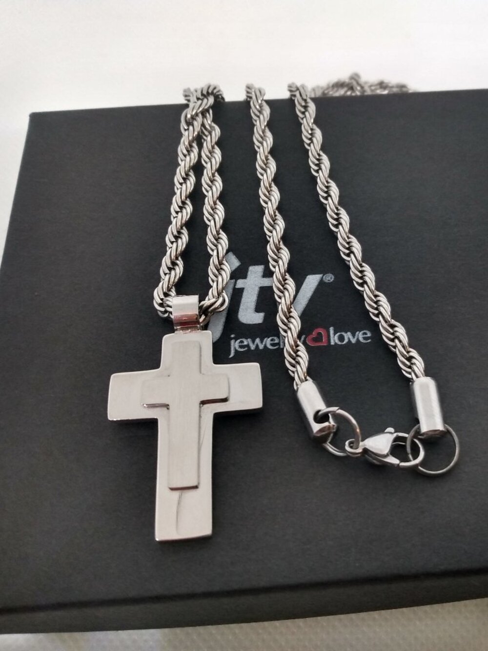 mens cross necklace